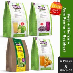 Nattfru Bael Phalsa And m Panna Juice Powder Combo Pack Nattfru